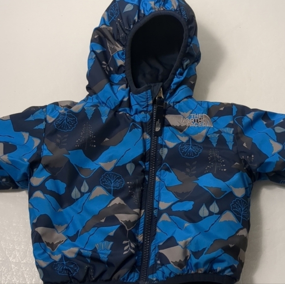 The North Face Reversible Puffer Jacket Size 3-6M - Picture 4 of 7
